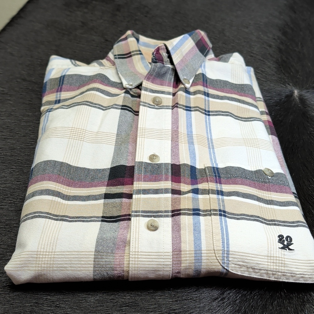 Twenty X Wrangler Men's Button Up Western Plaid XL Cowboy 20X - Picture 11 of 11